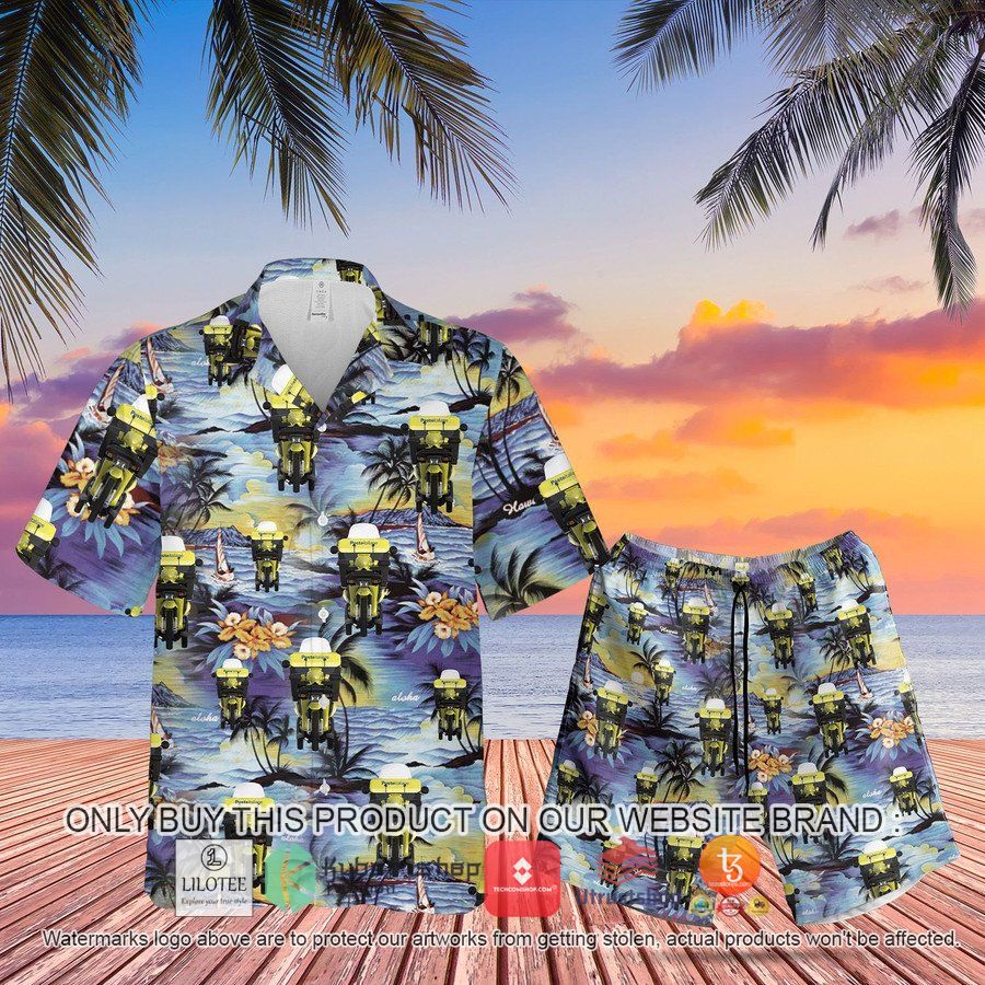 italy poste italiane scooter hawaiian shirt beach shorts 2 98777