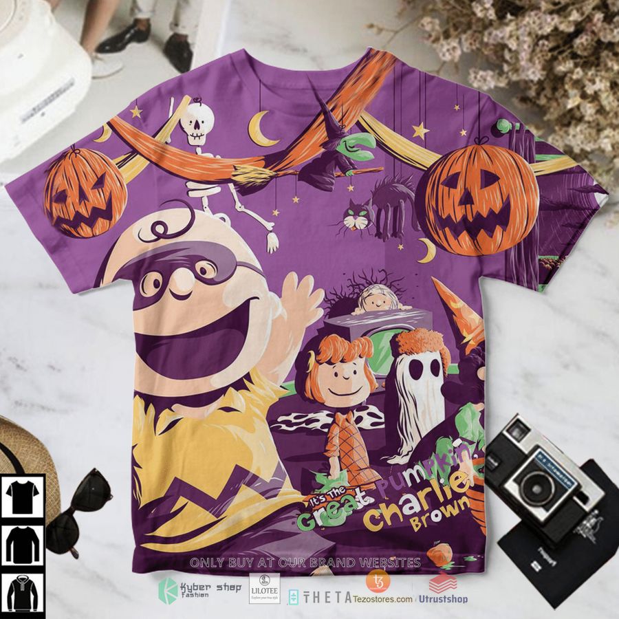 its the great pumpkin charlie brown purple t shirt 1 10568