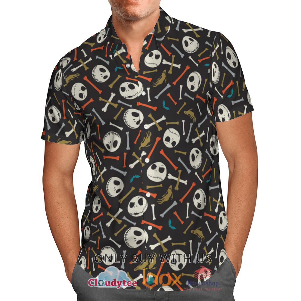 jack skellington pattern color hawaiian shirt 2 19721