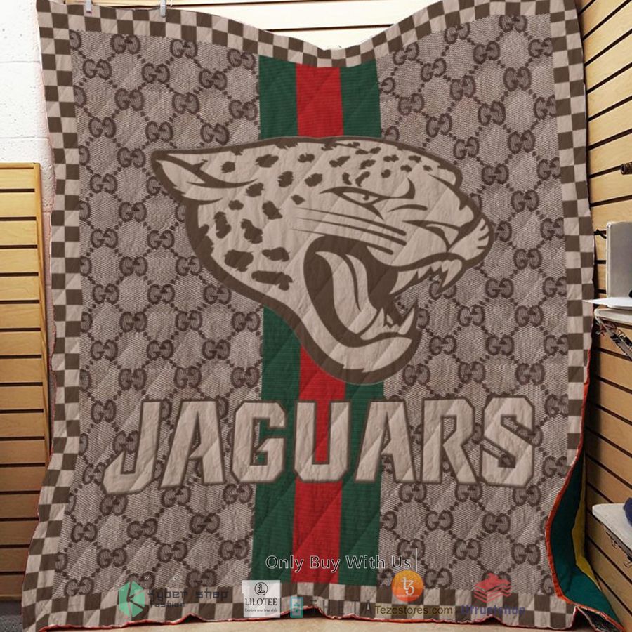 jacksonville jaguars gucci nfl quilt 1 80065