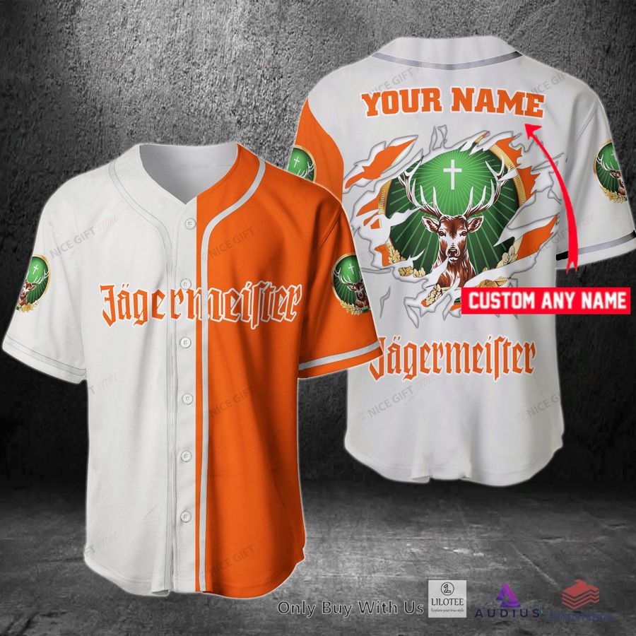 jagermeister your name orange white baseball jersey 1 17137