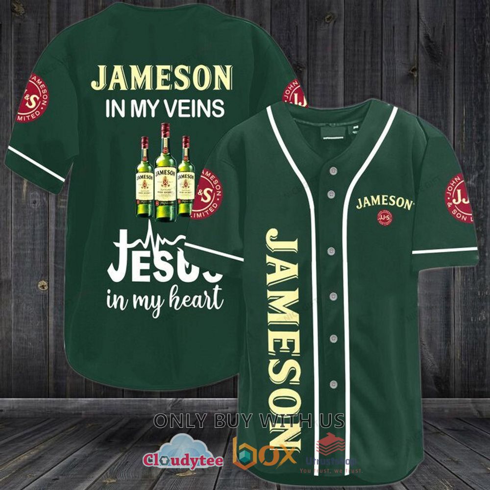 jameson irish whiskey pattern baseball jersey shirt 1 26500