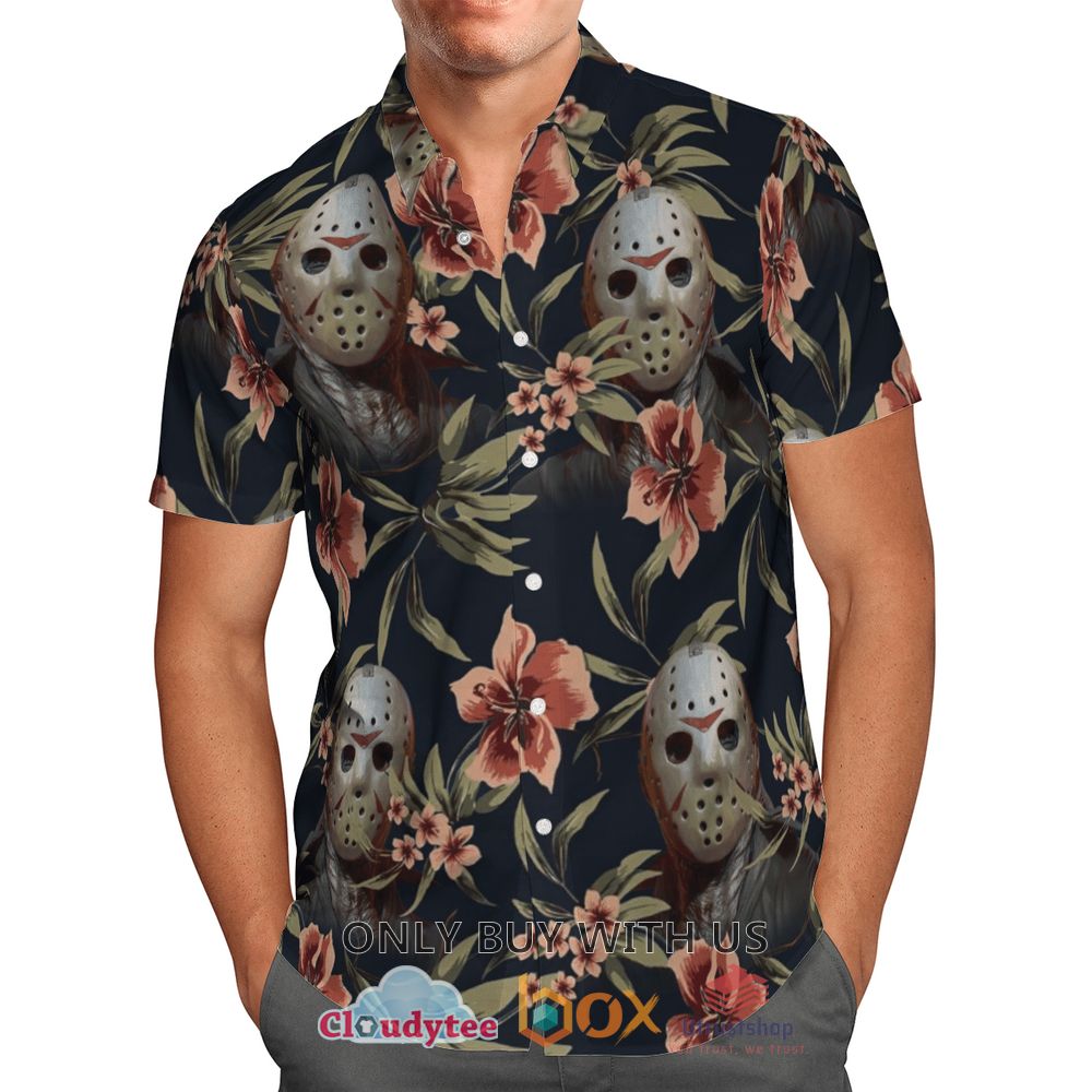 jason voorhees leaves halloween hawaiian shirt 2 98142