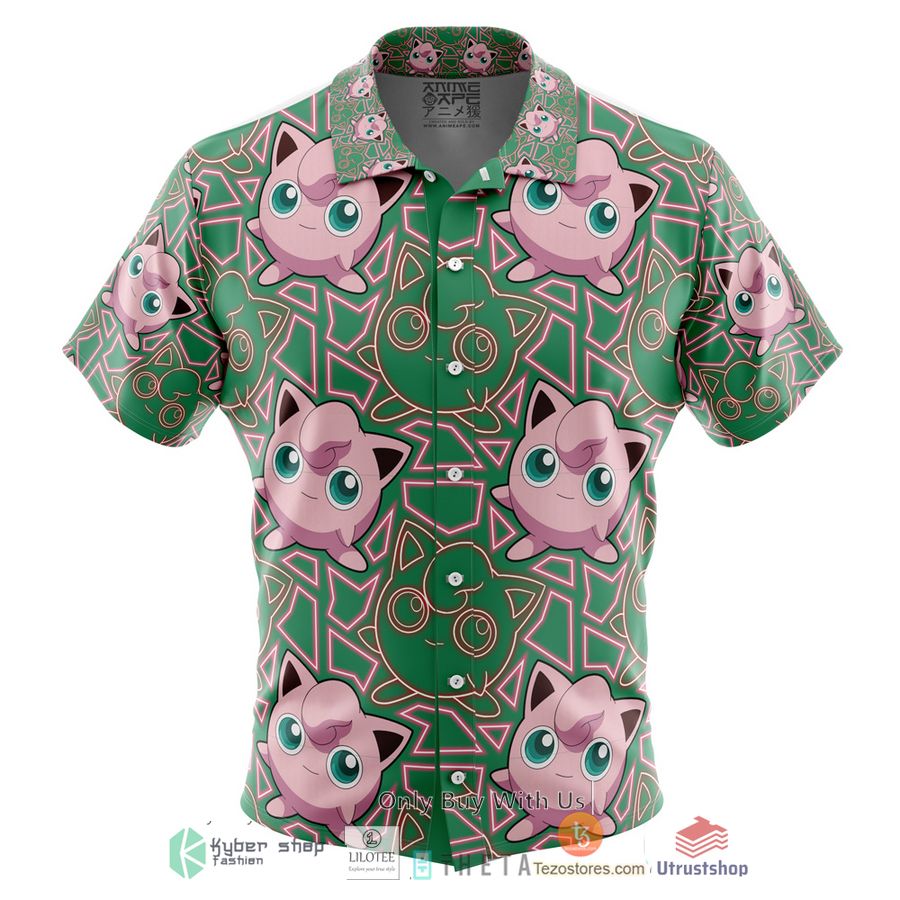 jigglypuff pokemon short sleeve hawaiian shirt 1 35454