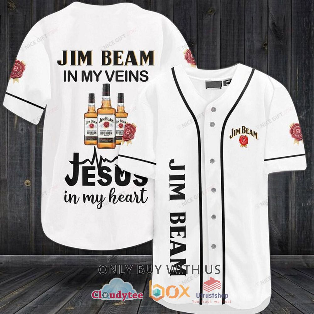 jim beam baseball jersey shirt 1 10340
