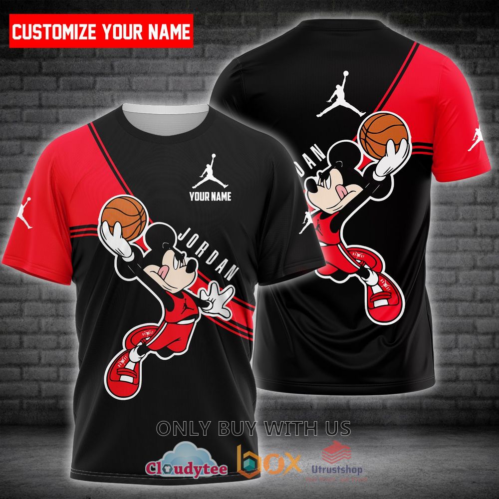 jordan mickey play basketball 3d t shirt 1 28579