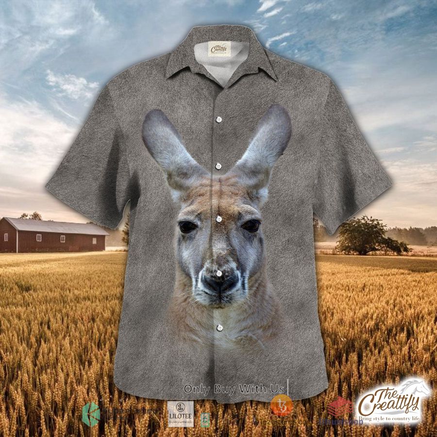 kangaroo cattle hawaiian shirt 1 9957
