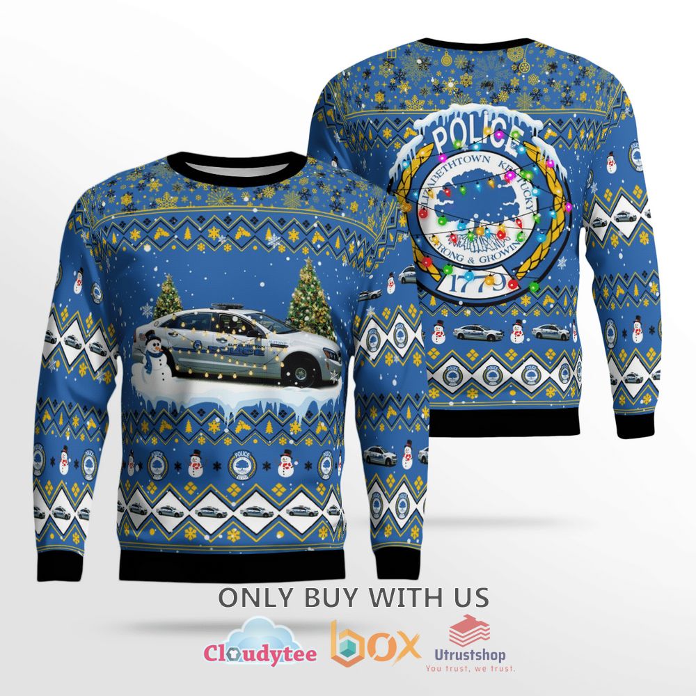 kentucky elizabethtown police department christmas sweater 1 40550