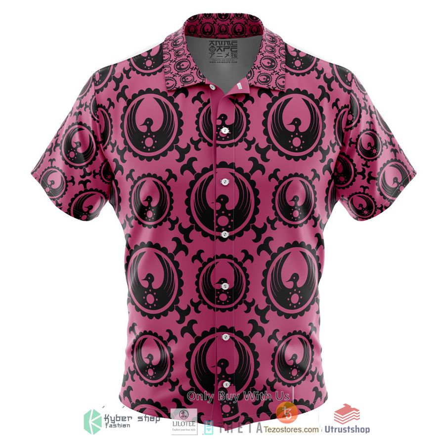 kozuki clan crest one piece short sleeve hawaiian shirt 1 82594
