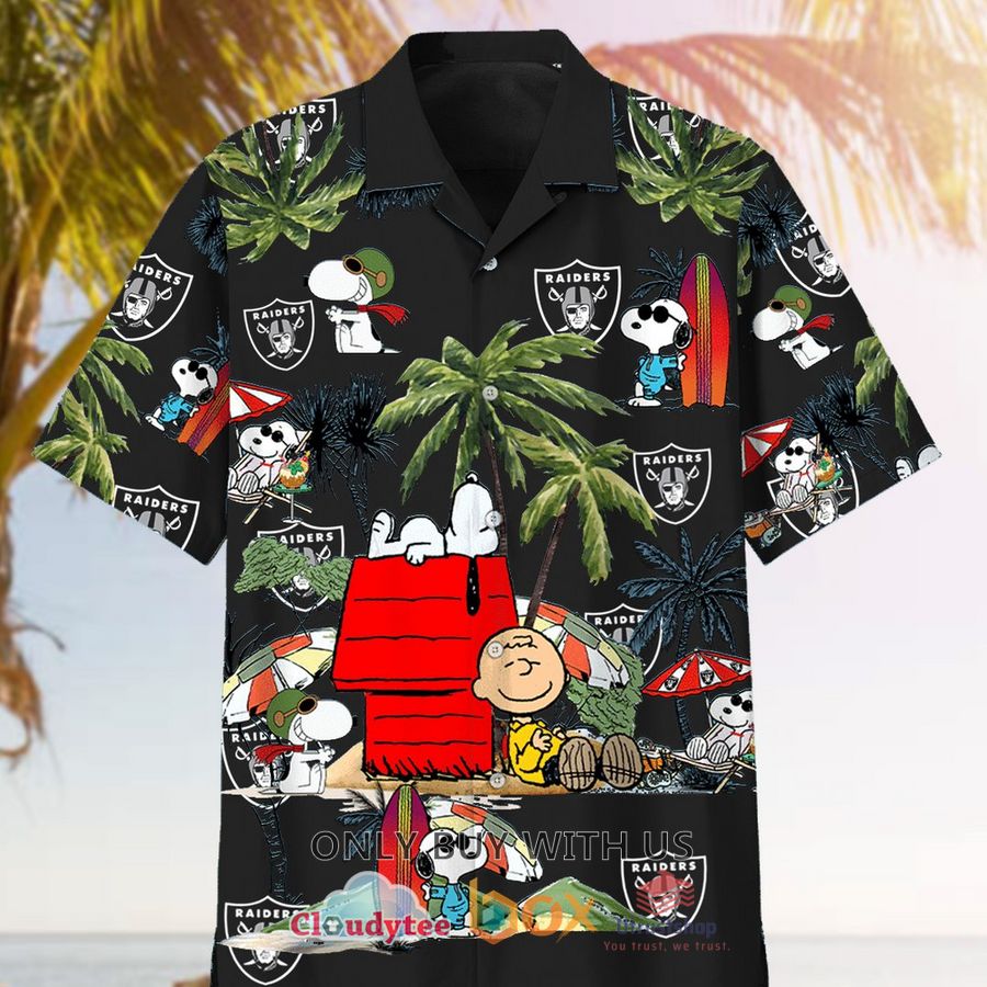 las vegas raiders peanuts palm tree hawaiian shirt 1 20973