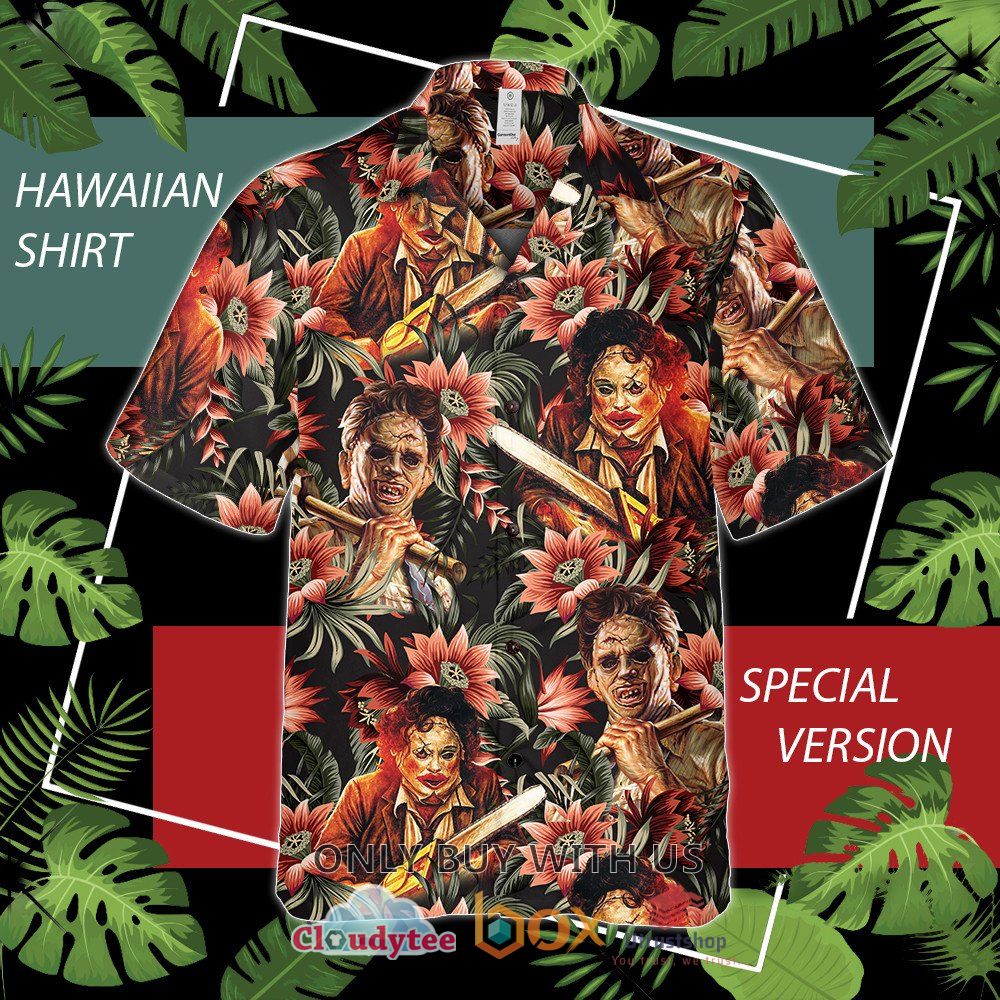 leatherface halloween hawaiian shirt 1 12928