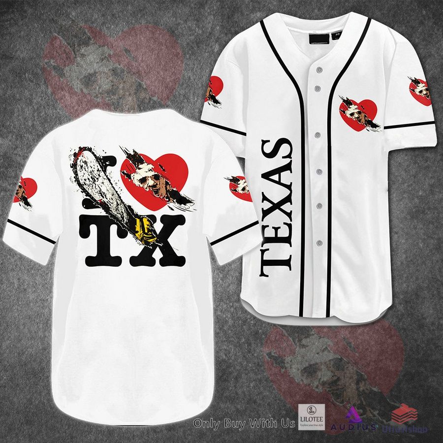 leatherface love texas horror movie baseball jersey 1 51712