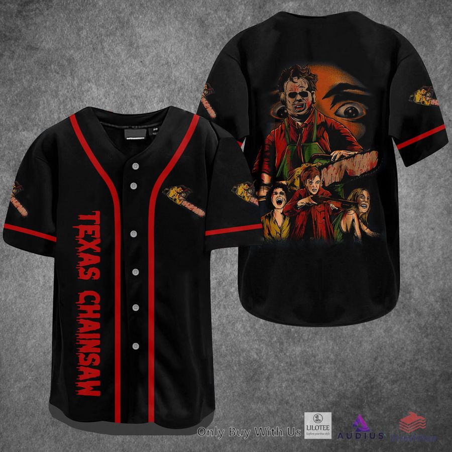 leatherface texas chainsaw horror movie baseball jersey 1 14402