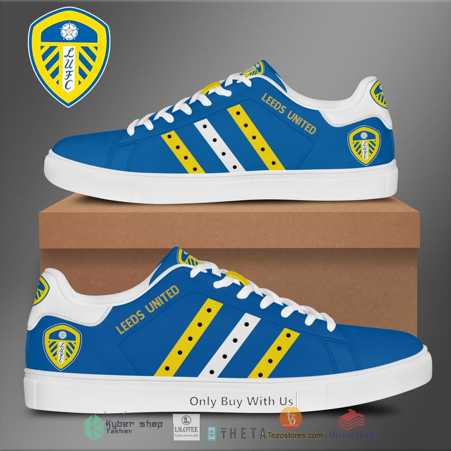 leed united blue yellow adidas line stan smith low top shoes 1 87981