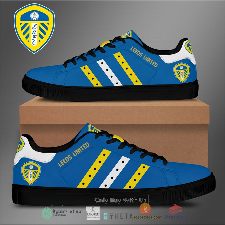 leed united blue yellow adidas line stan smith low top shoes 2 77341