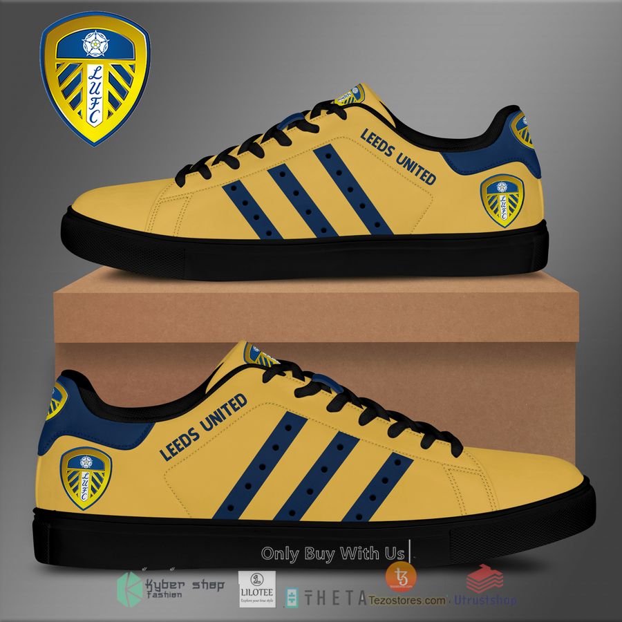 leed united yellow blue stan smith low top shoes 2 33617