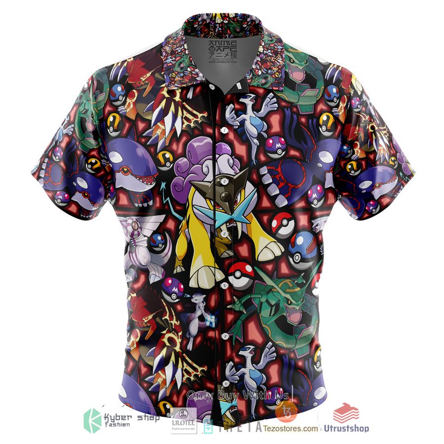 legendary pokemon short sleeve hawaiian shirt 1 82378