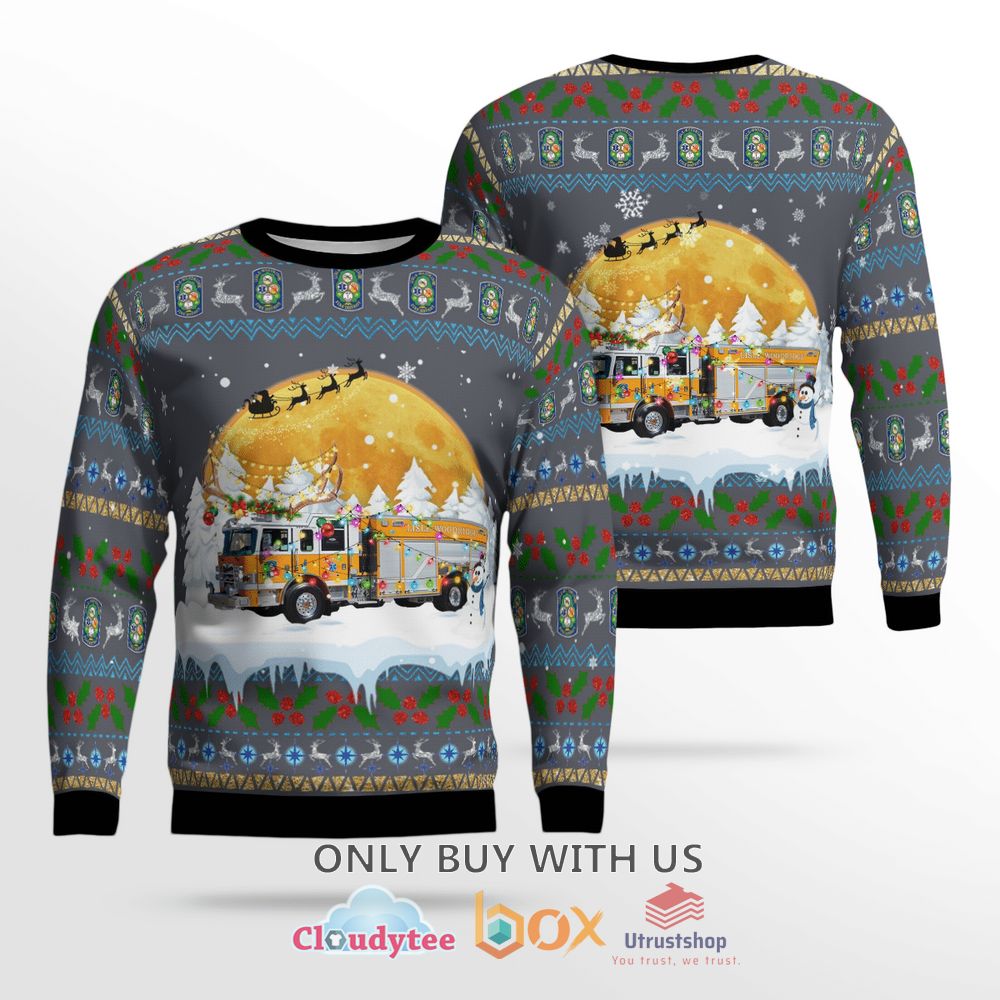 lisle woodridge fire district christmas sweater 1 63321