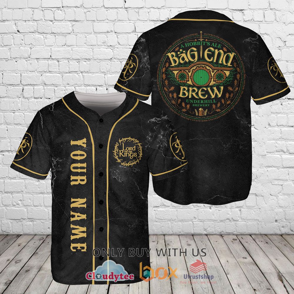 lord of the rings bag end brew custom name baseball jersey 1 73451