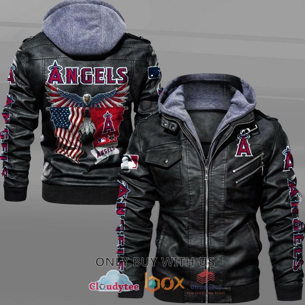 los angeles angels american flag eagle leather jacket 1 44161