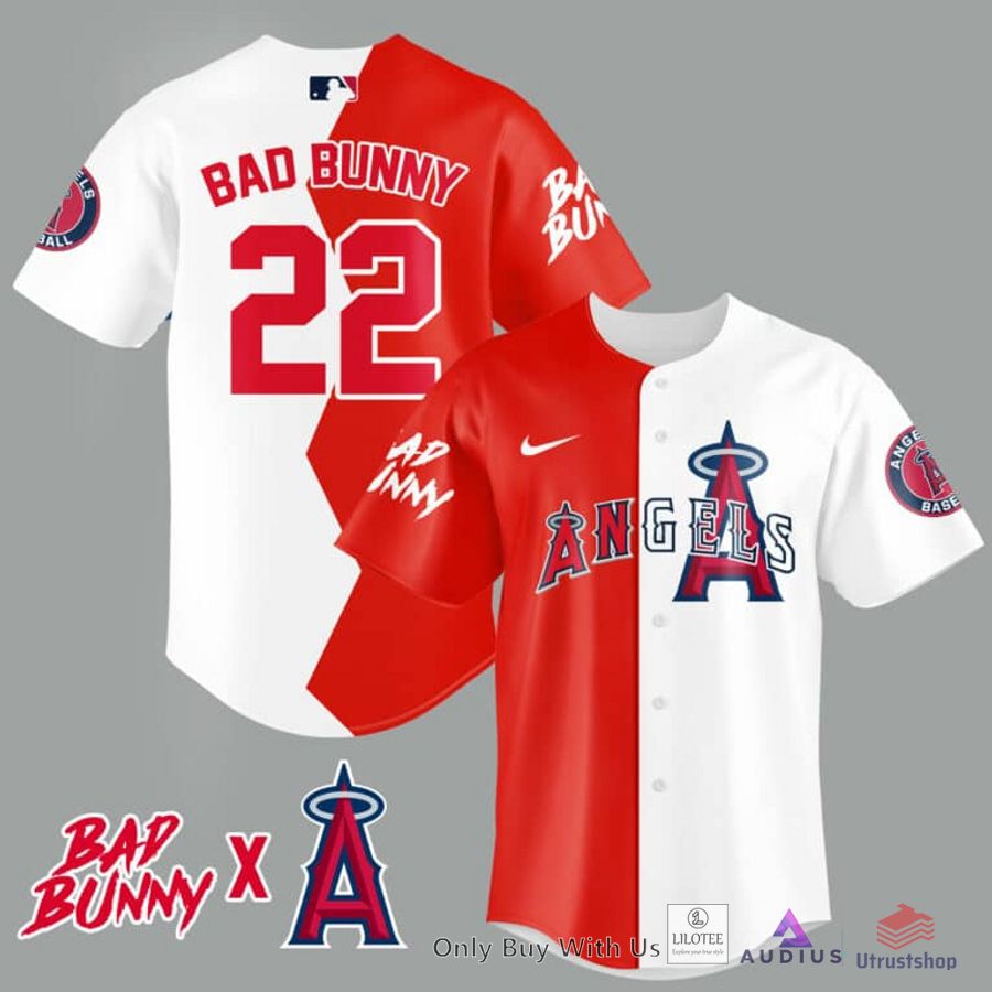 los angeles angels bad bunny 22 baseball jersey 1 89358