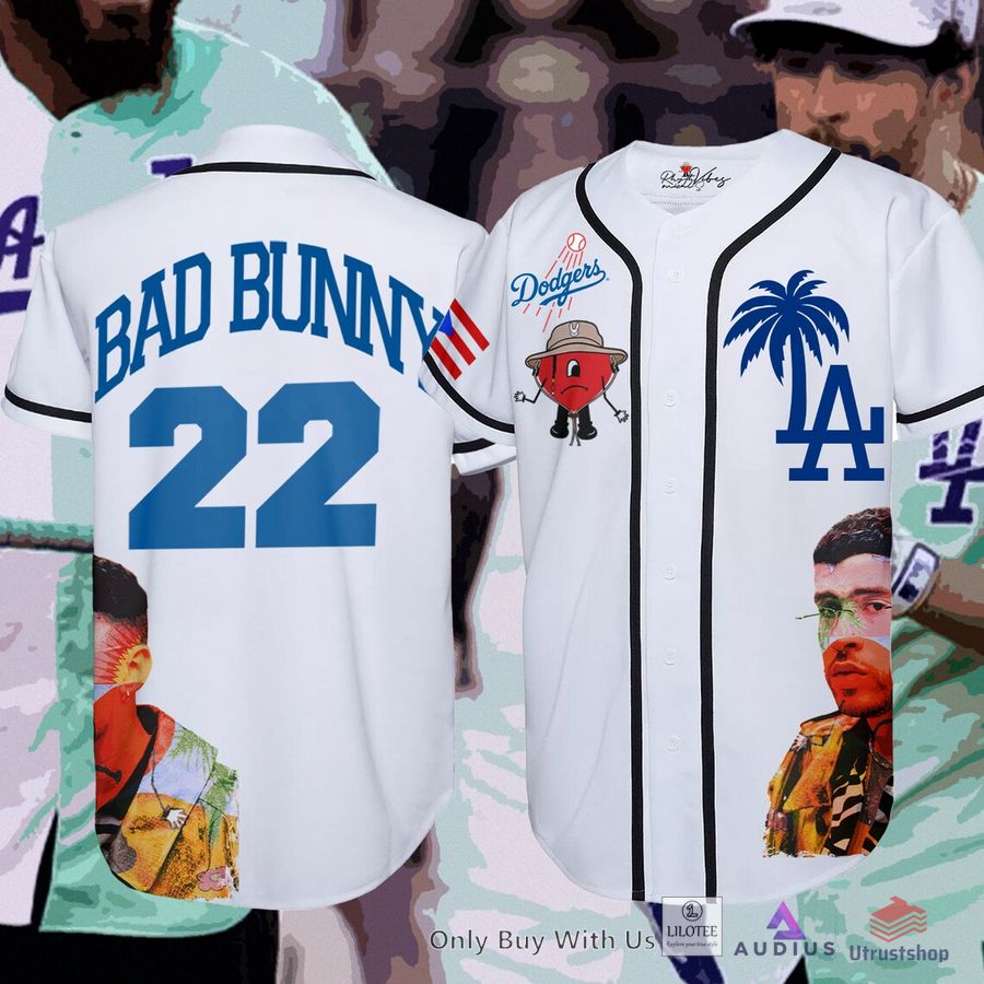 los angeles dodgers bad bunny 22 baseball jersey 1 73164