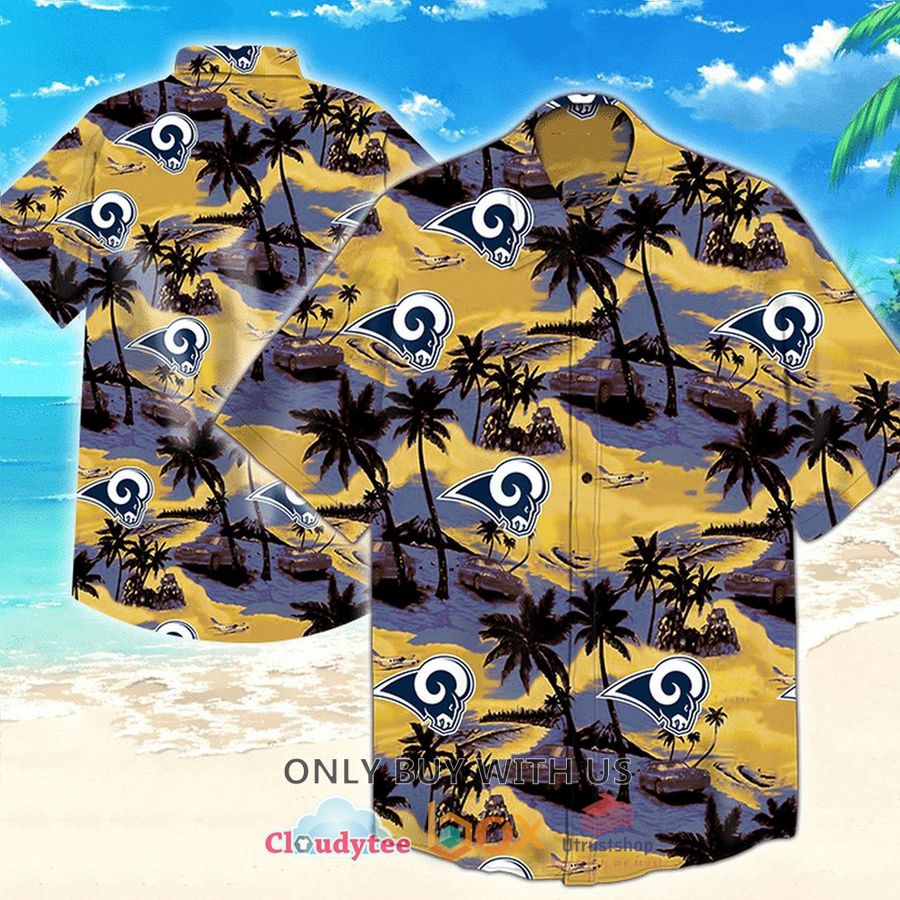 los angeles rams palm tree hawaiian shirt 1 49962
