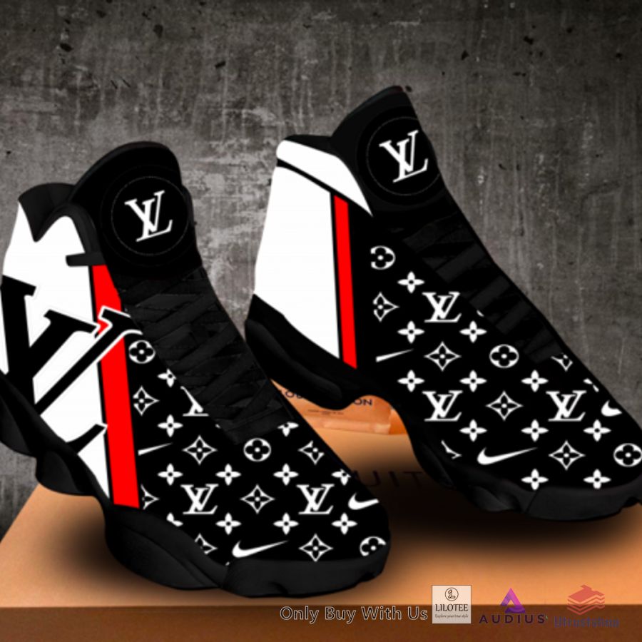 louis vuitton black pattern air jordan 13 sneaker shoes 1 7292