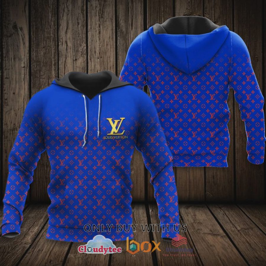 louis vuitton blue red logo 3d hoodie shirt 1 22689