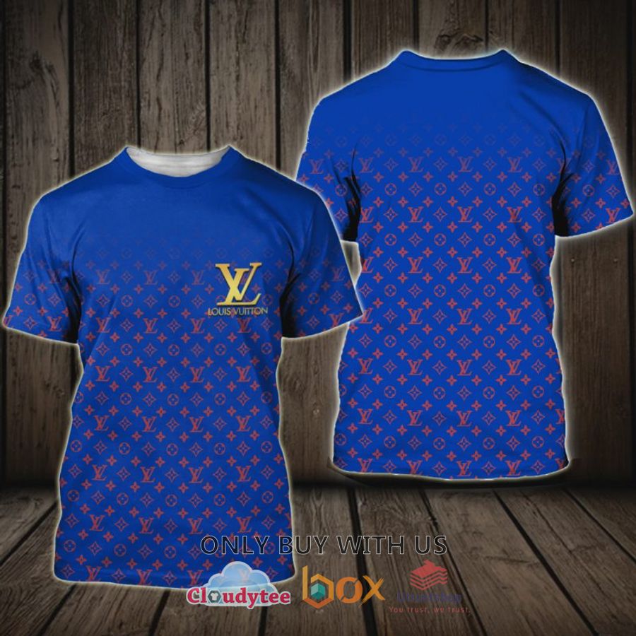 louis vuitton blue red logo 3d hoodie shirt 2 39408