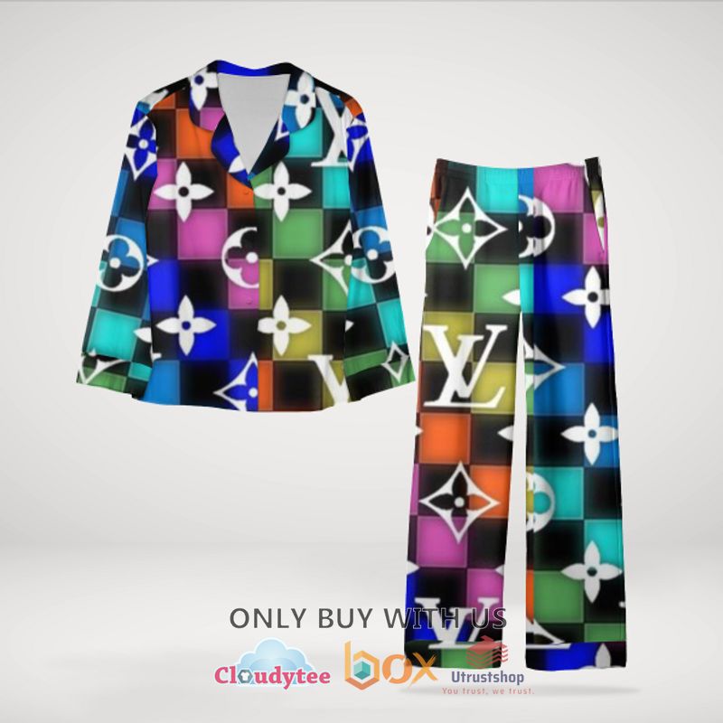 louis vuitton caro multicolor pajamas set 1 71050