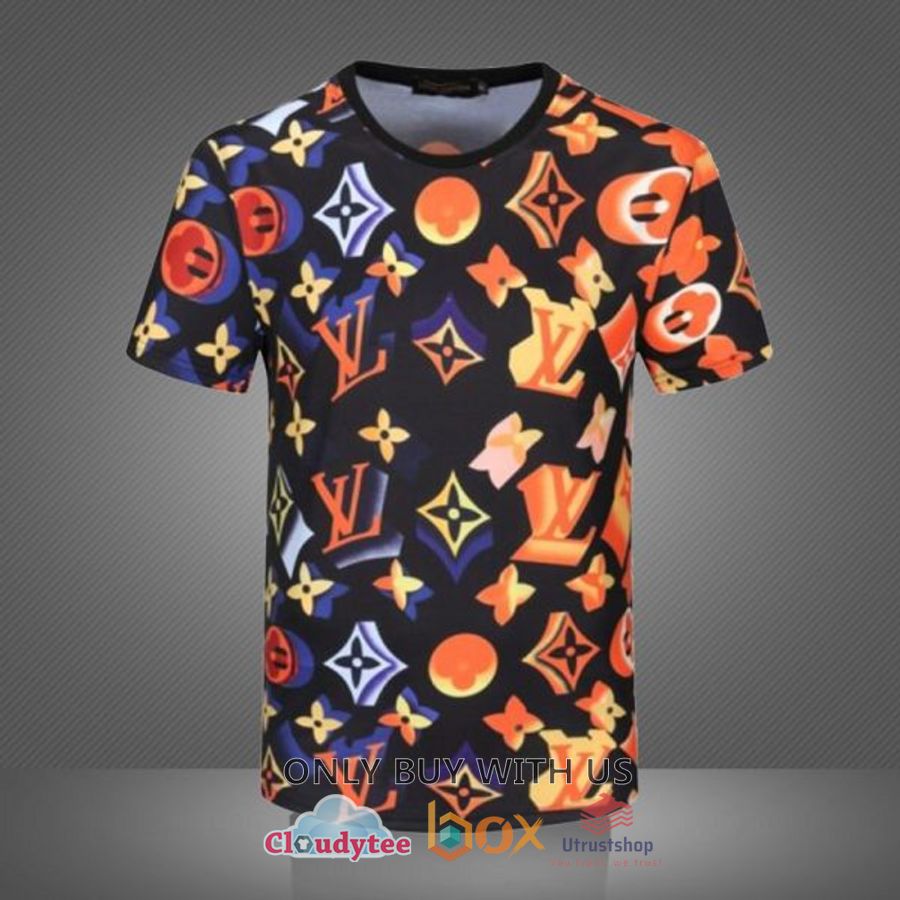 louis vuitton color pattern logo 3d t shirt 1 39979