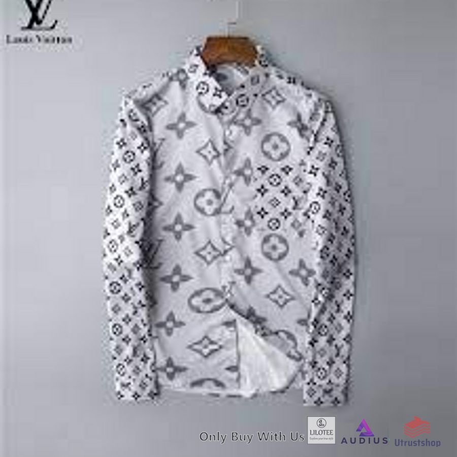 louis vuitton grey 3d longsleeve button shirt 1 13123