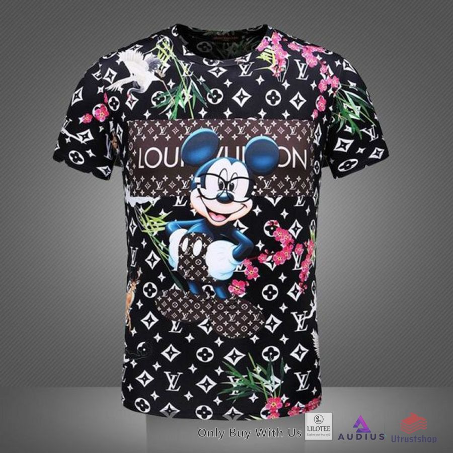 louis vuitton mickey mouse flower 3d t shirt 1 49118