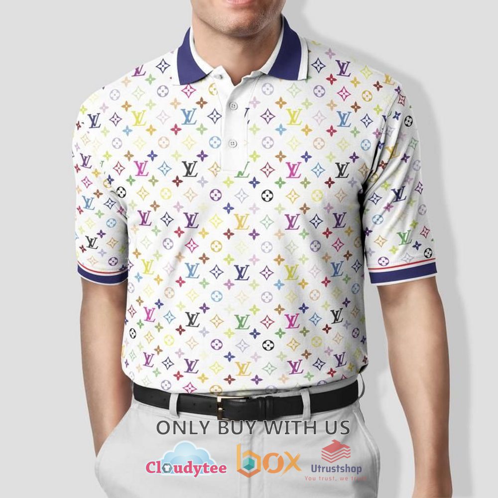 louis vuitton multicolor pattern polo shirt 1 27117