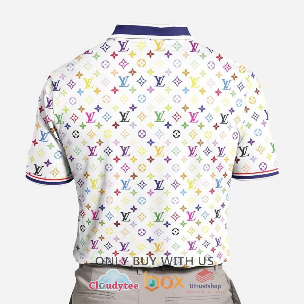 louis vuitton multicolor pattern polo shirt 2 96232