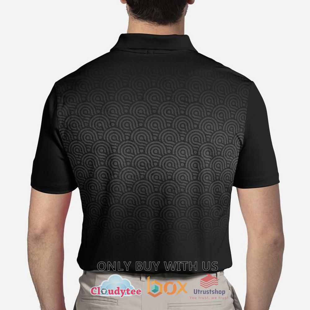 louis vuitton pattern black grey polo shirt 2 40361