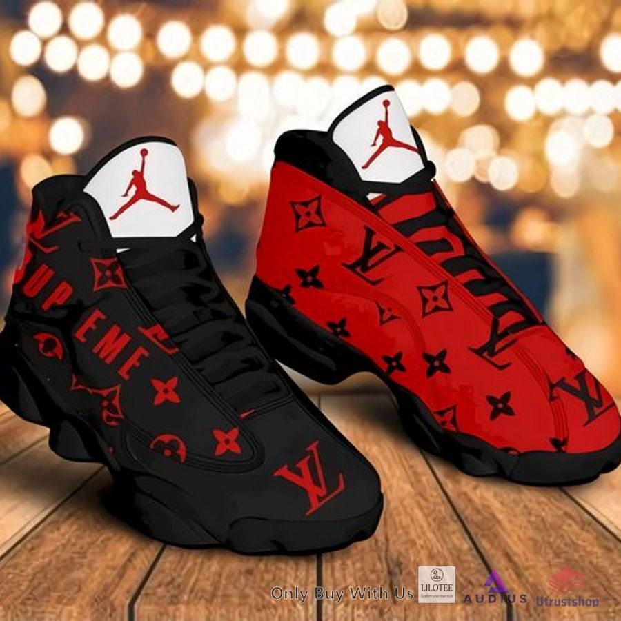louis vuitton supreme red air jordan 13 sneaker shoes 1 37105