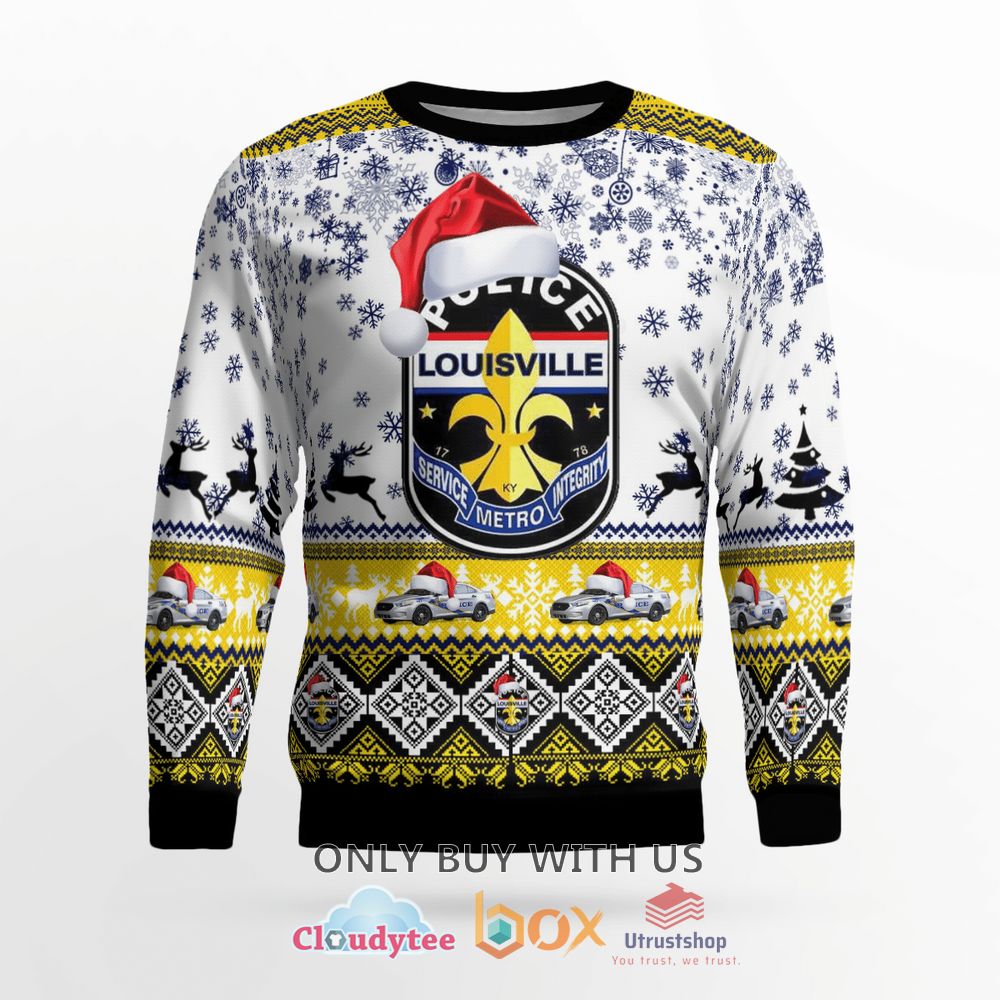 louisville metro police department christmas sweater 2 24317