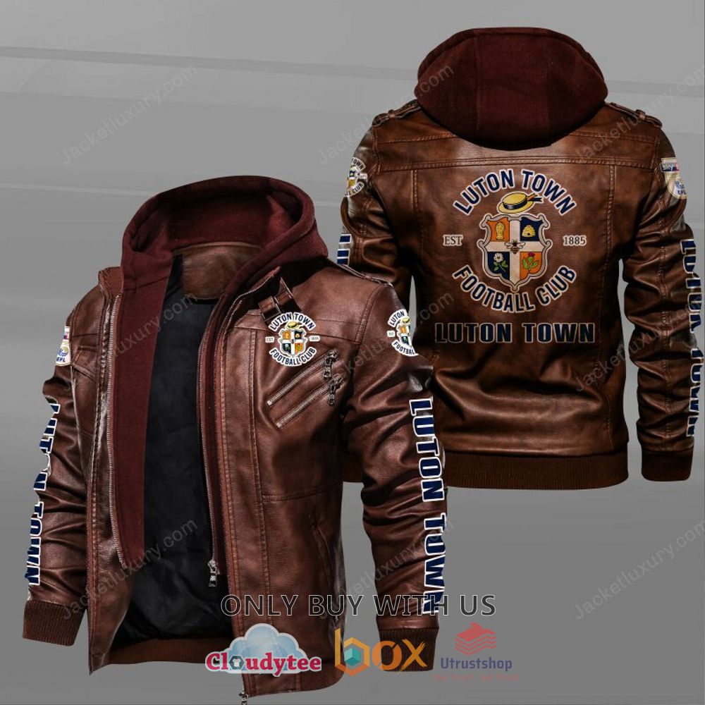 luton town football club leather jacket 2 58589