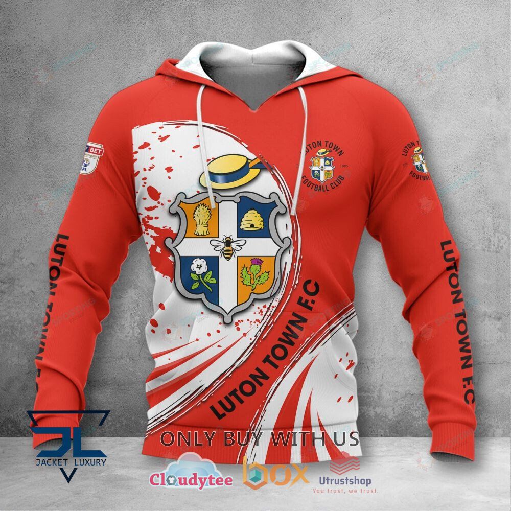 luton town football club red white 3d hoodie shirt 2 56707