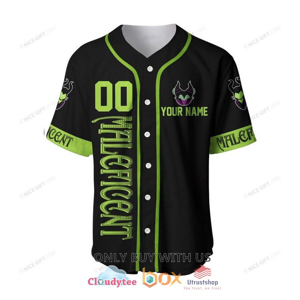 maleficent cartoon personalized pattern baseball jersey shirt 2 85755