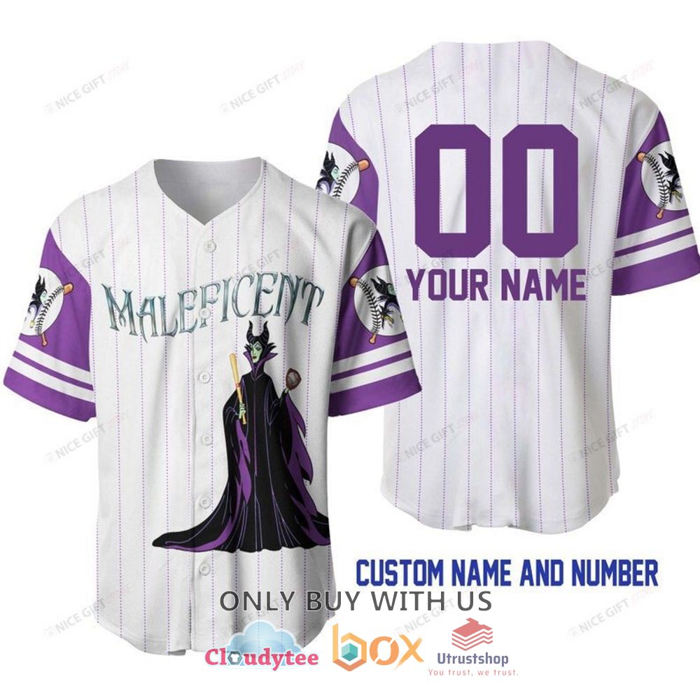 maleficent personalized baseball jersey shirt 1 23801
