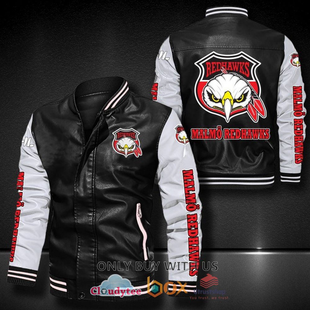 malmo redhawks shl leather bomber jacket 2 56753