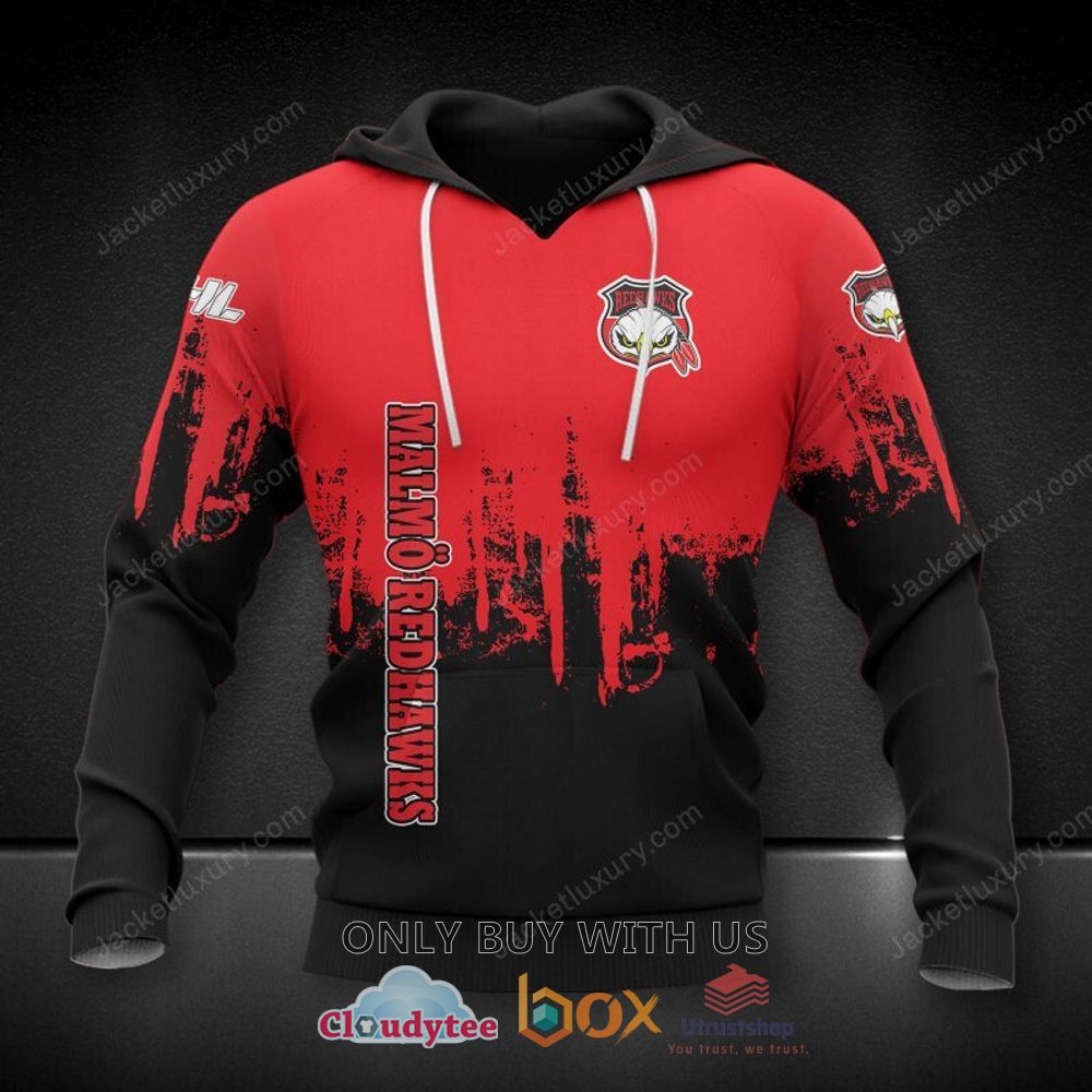 malmo redhawks shl red black 3d hoodie shirt 1 95889