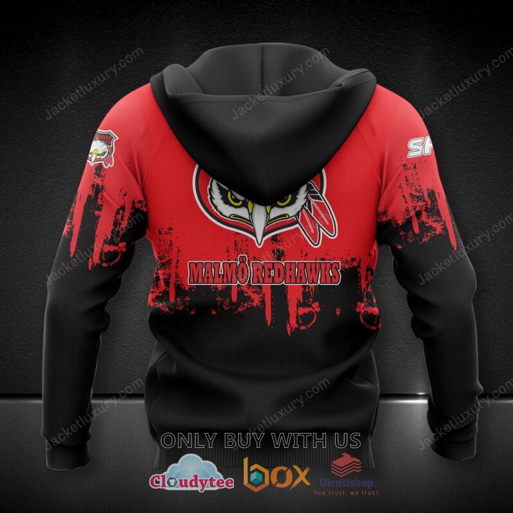 malmo redhawks shl red black 3d hoodie shirt 2 90123