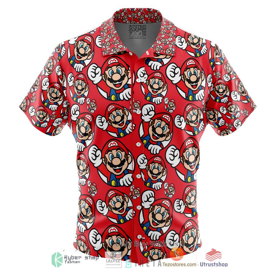mario super mario short sleeve hawaiian shirt 1 76715