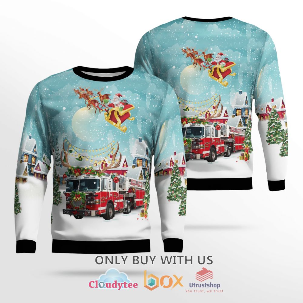 maryland hollywood volunteer fire department christmas sweater 1 33767