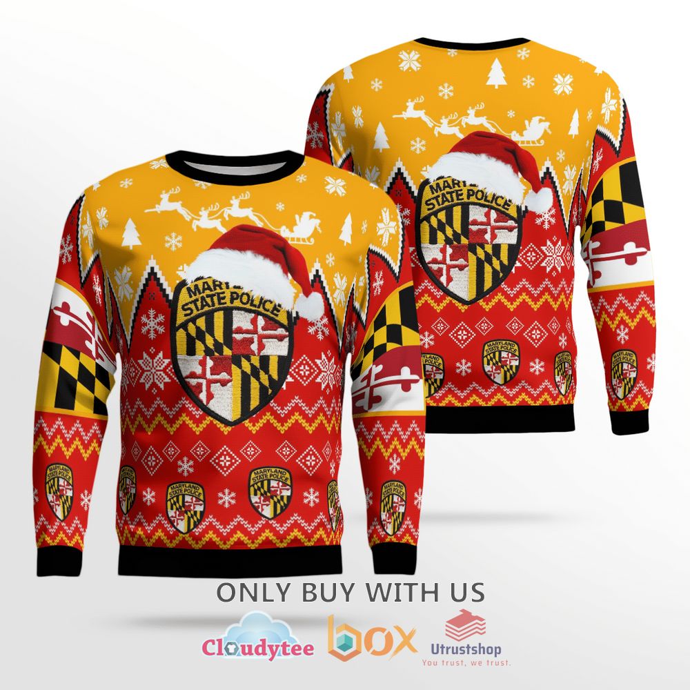maryland state police christmas sweater 1 83299