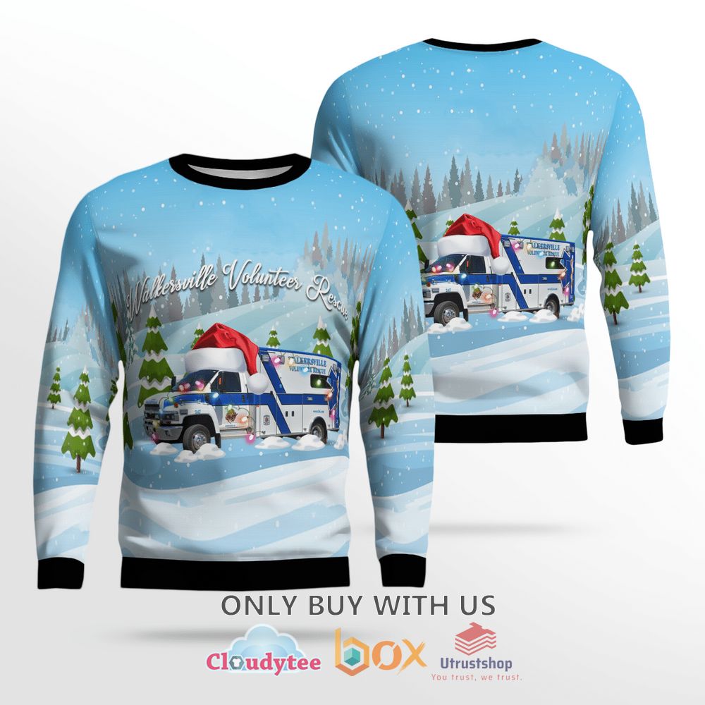 maryland walkersville volunteer rescue christmas sweater 1 98390